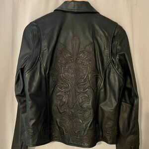 Harley-Davidson Black Leather Jacket - Women's M